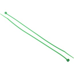 1 Bag of 100 - RS PRO Cable Tie, 203mm x 2.5 mm, Green Nylon, Pk-100