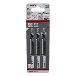 3 pcs - Bosch, 9 Teeth Per Inch 75mm Cutting Length Jigsaw Blade, Pack of 3