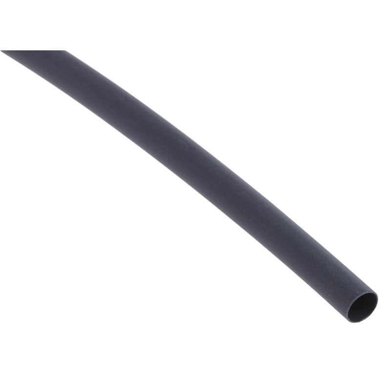 1 Bag of 20 - RS PRO Heat Shrink Tubing, Black 4.8mm Sleeve Dia. x 300mm Length 2:1 Ratio