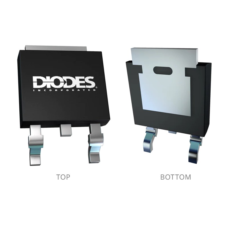 10 pcs - N-Channel MOSFET, 21 A, 150 V DPAK Diodes Inc DMT15H053SK3-13