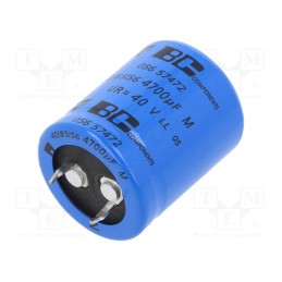 1 pcs x VISHAY - MAL205657472E3 - Capacitor: electrolytic, SNAP-IN, 4.7mF, 40VDC, Ø25x30mm, ±20%