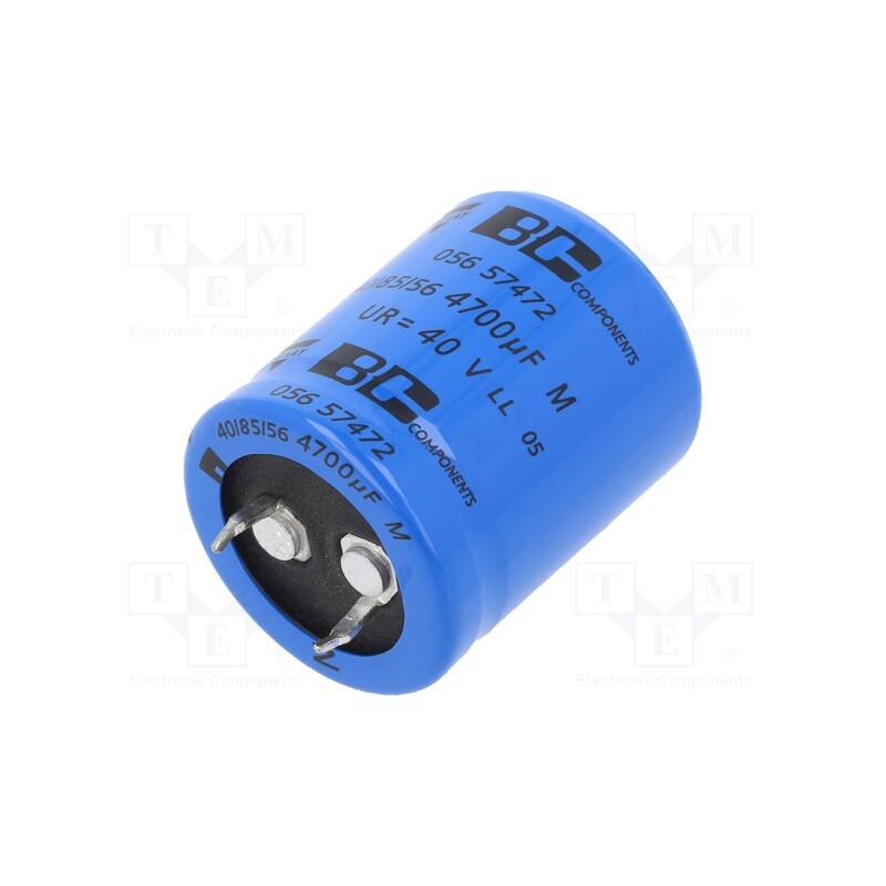 1 pcs x VISHAY - MAL205657472E3 - Capacitor: electrolytic, SNAP-IN, 4.7mF, 40VDC, Ø25x30mm, ±20%