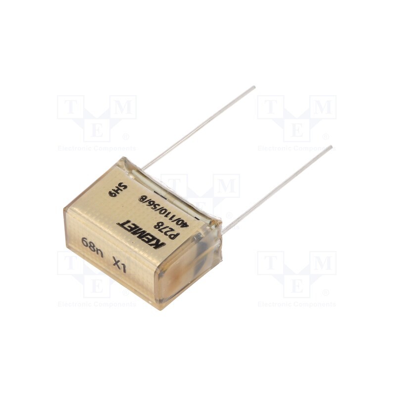 1 pcs x KEMET - P278CP683M480A - Capacitor: paper, X1, 68nF, 480VAC, 20.3mm, ±20%, THT, P278, 1000VDC