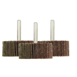 3 pcs - RS PRO Aluminium Oxide Flap Wheel, 50mm Diameter, P40, P80, P120 Grit