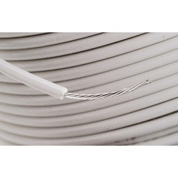 1 Reel of 30 M - Alpha Wire White 0.23 mm² Harsh Environment Wire, 24 AWG, 7/0.20 mm, 30m, PVC Insulation