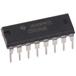 10 pcs - Texas Instruments CD4504BE, Voltage Level Shifter Voltage Level Shifter CMOS, TTL to CMOS, 16-Pin PDIP