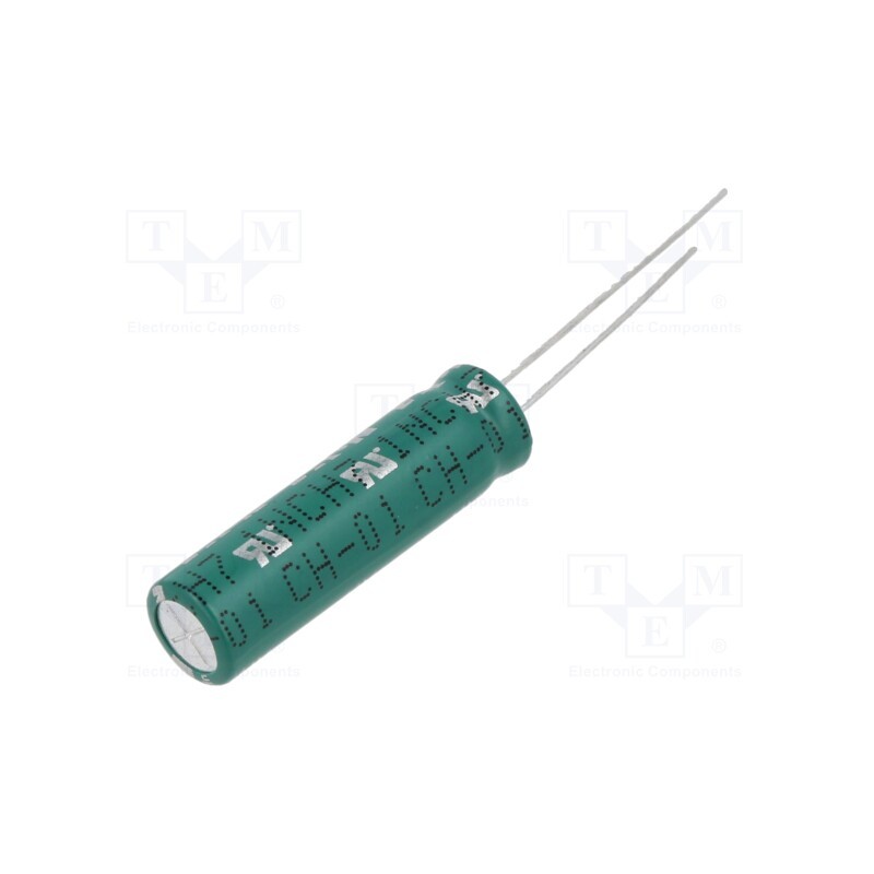 1 pcs x EATON ELECTRONICS - HV0830-2R7605-R - Supercapacitor, THT, 6F, 2.7VDC, -10÷30%, Body dim: Ø8x31mm, 40mΩ