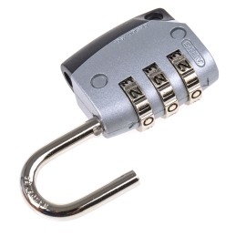 1 pcs - ABUS Combination Weatherproof Steel, Zinc Combination Padlock, 4.5mm Shackle, 31mm Body
