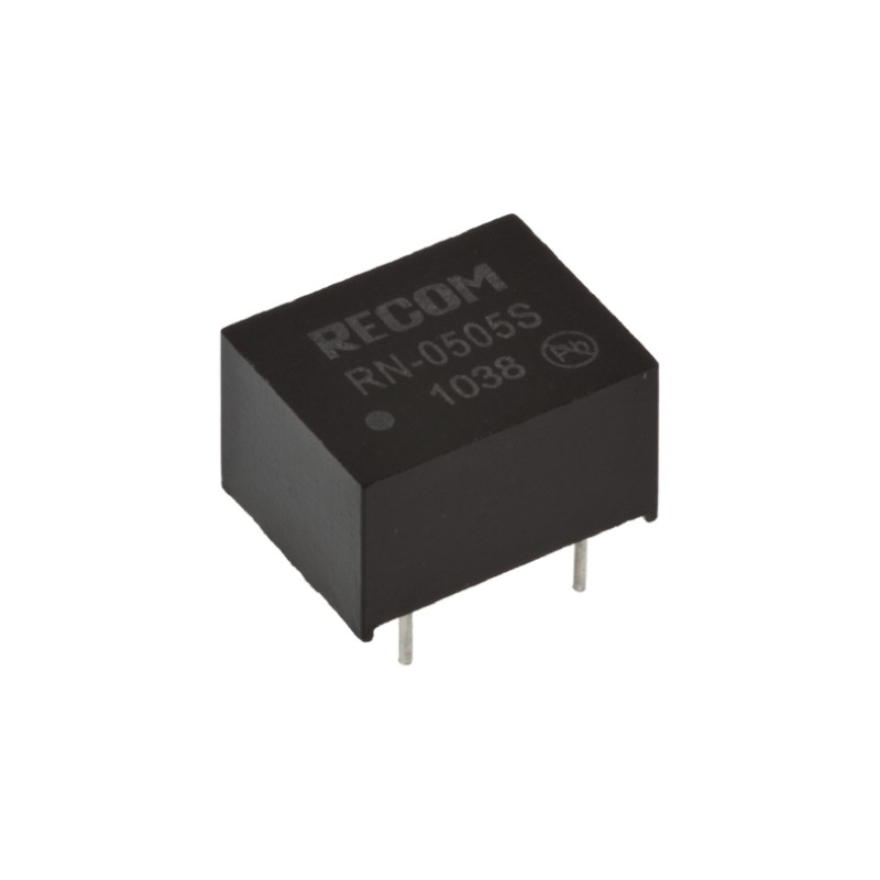 1 pcs - Recom RN DC-DC Converter, 12V dc/ 100mA Output, 21.6 - 26.4 V dc Input, 1.25W, Through Hole, +85°C Max Temp