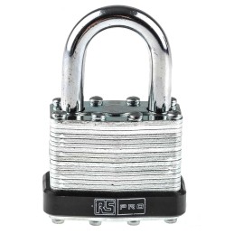 1 pcs - RS PRO Key Weatherproof Steel Padlock, 7mm Shackle, 40mm Body