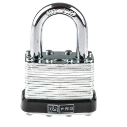 1 pcs - RS PRO Key Weatherproof Steel Padlock, 7mm Shackle, 40mm Body