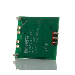 1 pcs - Recom R78T DC-DC Converter, 3.3V dc/ 1A Output, 7 - 42 V dc Input, 3.3W, Screw Mount, Surface Mount, +85°C Max
