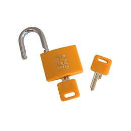 1 pcs - RS PRO Key Aluminium, Steel Padlock, Keyed Alike, 6mm Shackle, 43mm Body