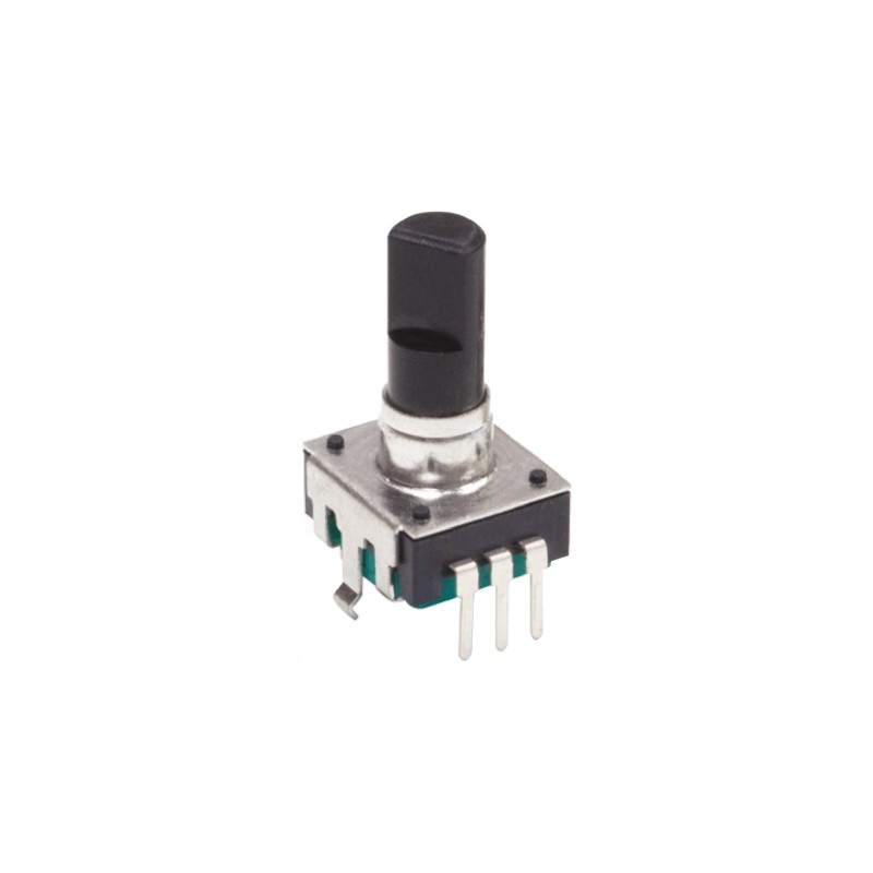 1 pcs - Bourns 24 Pulse Incremental Mechanical Rotary Encoder with a 6 mm Flat Shaft (Not Indexed), Through Hole