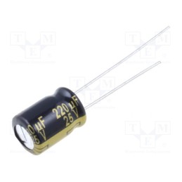 1 pcs x PANASONIC - EEUFM1E221 - Capacitor: electrolytic, low ESR, THT, 220uF, 25VDC, Ø8x11.5mm