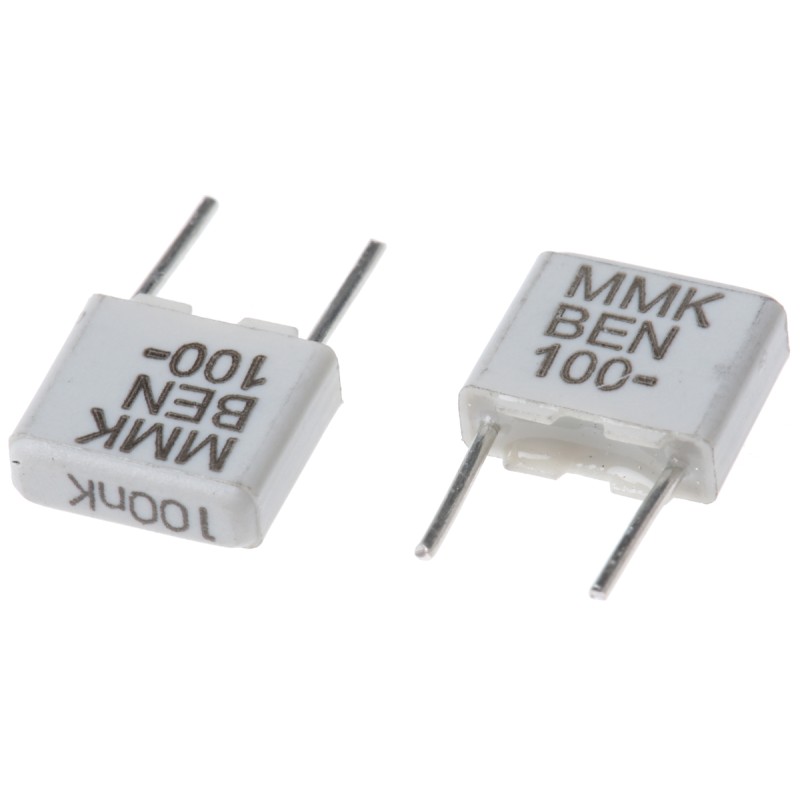 125 pcs - KEMET MMK Polyester Film Capacitor, 63 V ac, 100 V dc, ±10%, 100nF, Through Hole