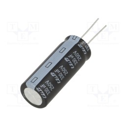 1 pcs x Elite - PF2E331MNN1845 - Capacitor: electrolytic, THT, 330uF, 250VDC, Ø18x45mm, Pitch: 7.5mm