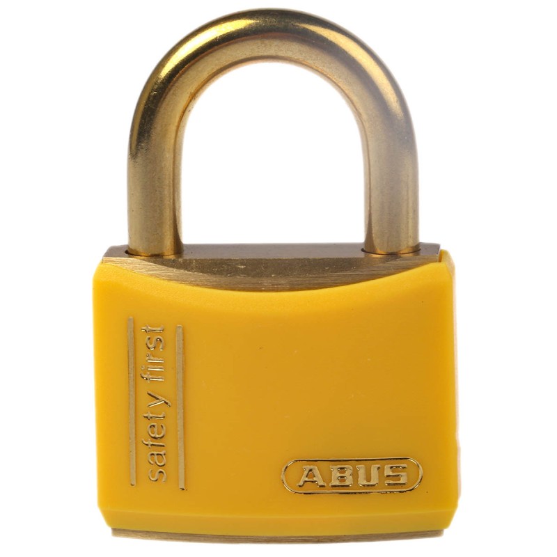 1 pcs - ABUS Key Weatherproof Brass Safety Padlock, Keyed Alike, 6mm Shackle, 40mm Body