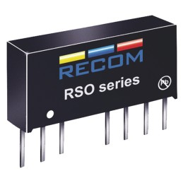 1 pcs - Recom RSO DC-DC Converter, ±12V dc/ ±42mA Output, 9 - 36 V dc Input, 1W, Through Hole, +85°C Max Temp -40°C Min