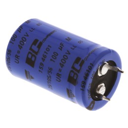 1 pcs - Vishay 100μF Aluminium Electrolytic Capacitor 400V dc, Snap-In - MAL215946101E3