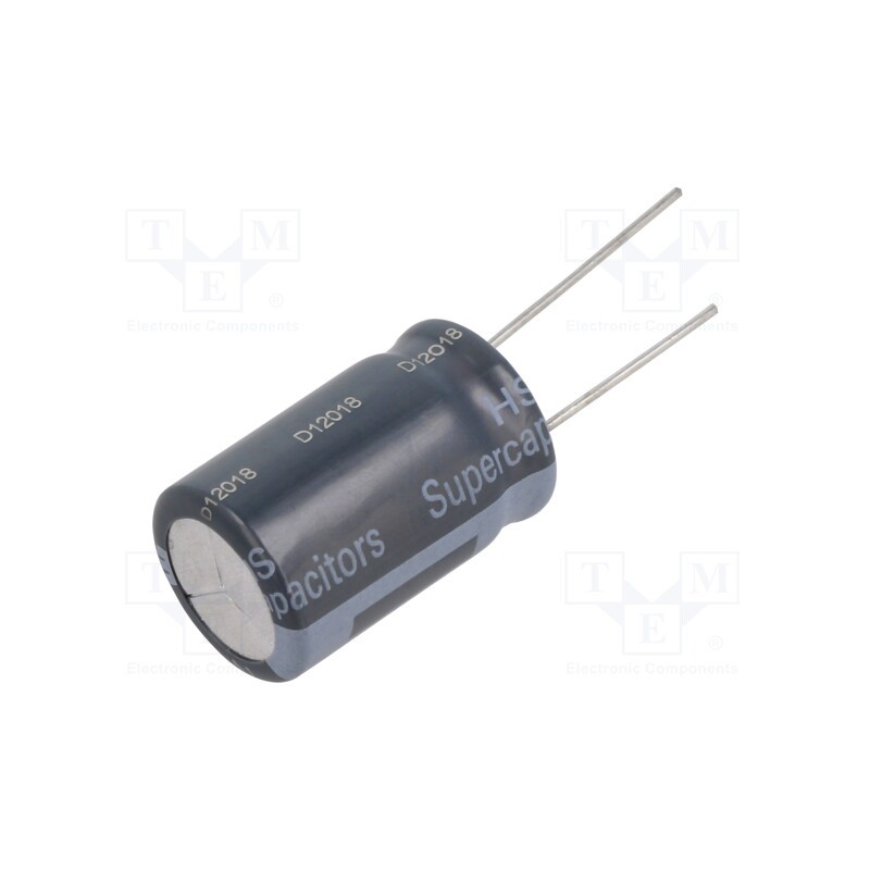 1 pcs x EATON ELECTRONICS - HS1625-3R8227-R - Supercapacitor, THT, 220F, 3.8VDC, ±20%, Body dim: Ø16.5x27mm, 12uA