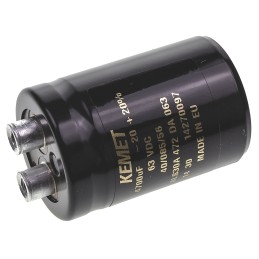 25 pcs - KEMET 4700μF Aluminium Electrolytic Capacitor 63V dc, Screw Terminal - ALS30A472DA063
