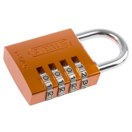 1 pcs - ABUS 145/40 Combination Weatherproof Aluminium, Steel Safety Padlock, 6mm Shackle, 40mm Body