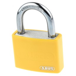 1 pcs - ABUS Key Weatherproof Aluminium, Steel Safety Padlock, 6.5mm Shackle, 43mm Body