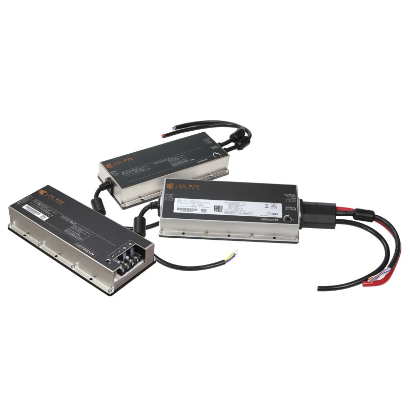 1 pcs - Artesyn Embedded Technologies Switching Power Supply, LCC600-12U-9P, 12V dc, 50A, 600W, 1 Output, 127 - 374 V