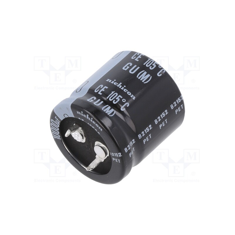 1 pcs x NICHICON - LGU1C103MELA - Capacitor: electrolytic, SNAP-IN, 10000uF, 16VDC, Ø25x25mm, ±20%