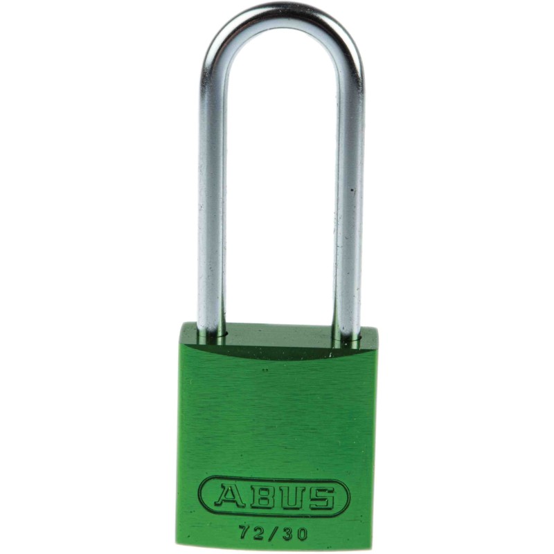 1 pcs - ABUS 72/30 Key Weatherproof Aluminium, Steel Safety Padlock, 4.4mm Shackle, 32.2mm Body