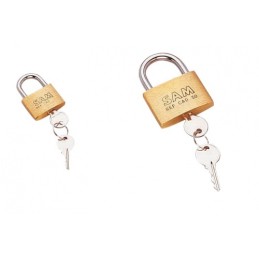 1 pcs - SAM Key Brass Padlock, 4mm Shackle