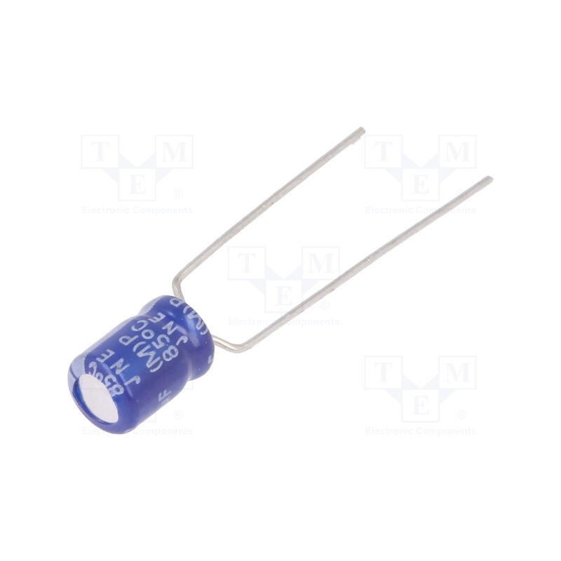 10 pcs x SAMWHA - SS1J106M05007PA18P - Capacitor: electrolytic, THT, 10uF, 63VDC, Ø5x7mm, Pitch: 5mm, ±20%