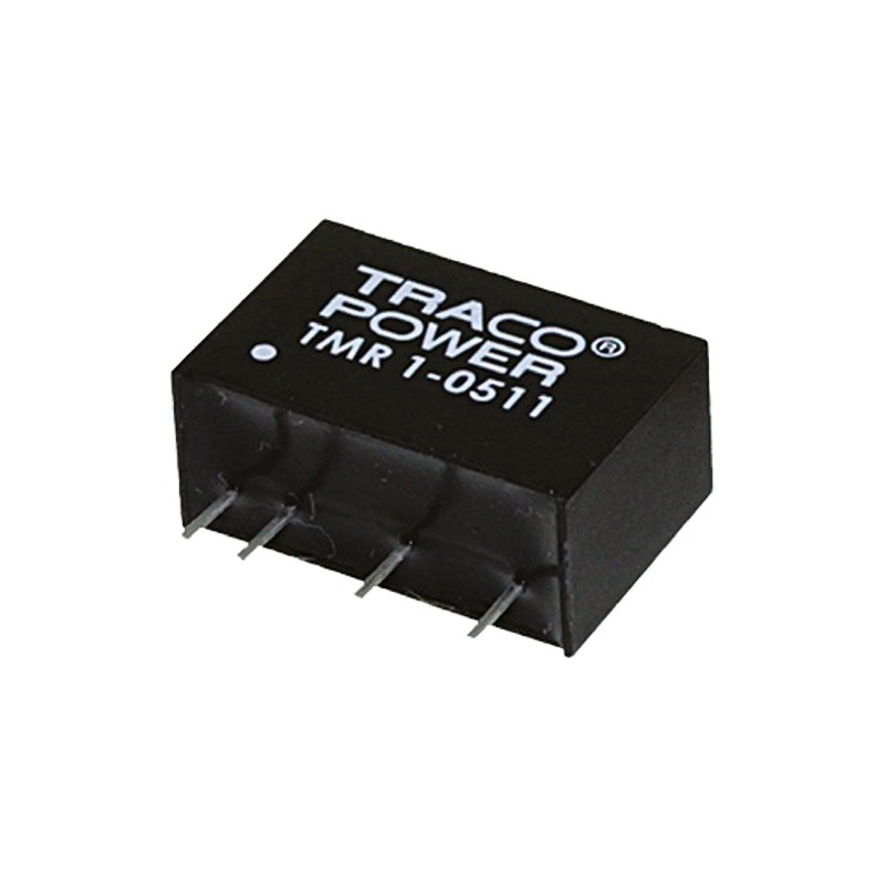 1 pcs - TRACOPOWER TMR 1 DC-DC Converter, 15V dc/ 67mA Output, 9 - 18 V dc Input, 1W, Through Hole, +85°C Max Temp -40°C