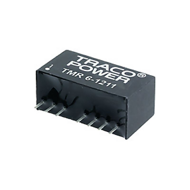 1 pcs - TRACOPOWER TMR 6 DC-DC Converter, 12V dc/ 500mA Output, 36 - 75 V dc Input, 6W, Through Hole, +70°C Max Temp