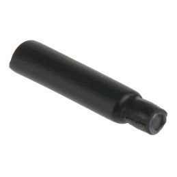 1 Bag of 50 - HellermannTyton Adhesive Lined End Cap, Black 3mm Sleeve Dia. x 20mm Length 3:1 Ratio, PEC Series