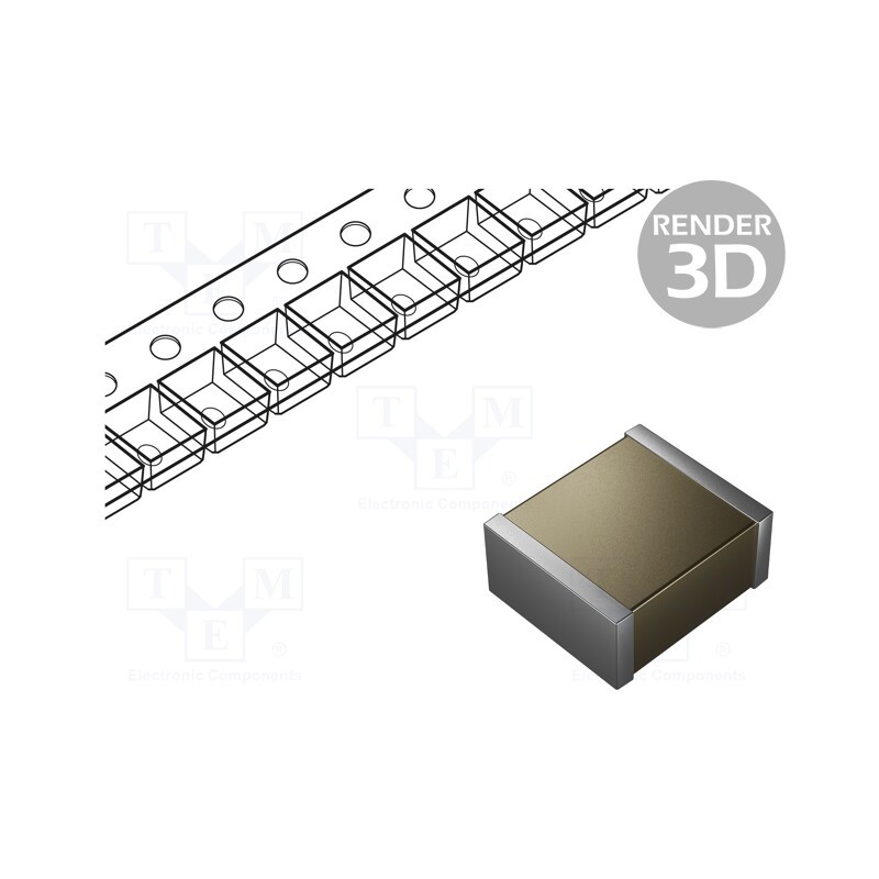 1 pcs x MURATA - GA352QR7GF152KW01L - Capacitor: ceramic, MLCC, 1.5nF, 250V, X7R, ±10%, SMD, 2211