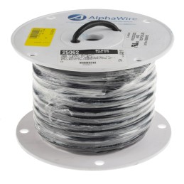 1 Reel of 30 M - Alpha Wire Xtra-Guard 2 Control Cable, 2 Cores, 0.81 mm², Unscreened, 30m, Black PE Sheath, 18 AWG