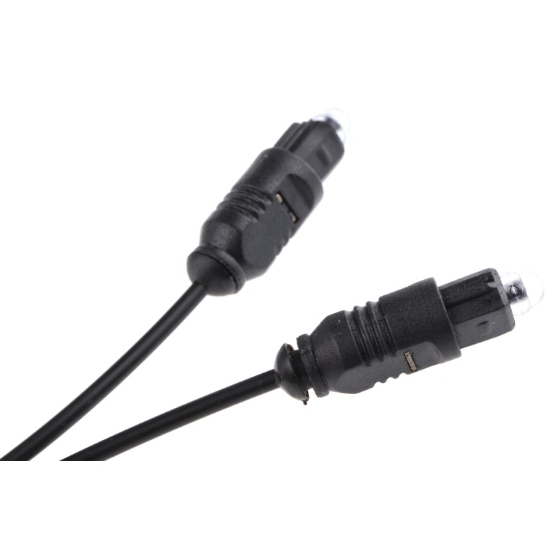 1 pcs - RS PRO Male TOSlink to Male TOSlink Optical Audio Cable, 1.5m