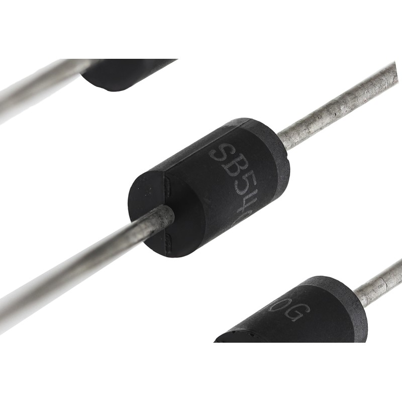 20 pcs - Vishay 40V 5A, Schottky Diode, 2-Pin DO-201AD SB540-E3/54