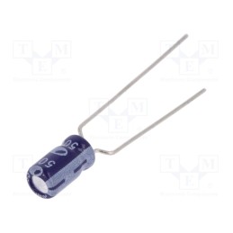 10 pcs x SAMWHA - SS1H105M04007PA18P - Capacitor: electrolytic, THT, 1uF, 50VDC, Ø4x7mm, Pitch: 5mm, ±20%