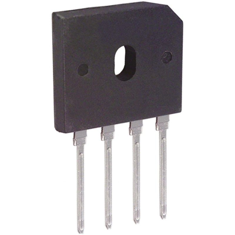 10 pcs - Diodes Inc Bridge Rectifier, 6A, 400V, 4-Pin