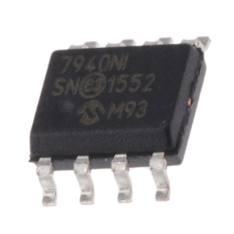10 pcs - Microchip MCP7940N-I/SN, Real Time Clock (RTC), 64B RAM Serial-I2C, 8-Pin SOIC