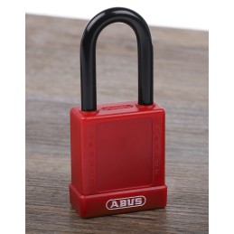 1 pcs - ABUS Key Weatherproof Aluminium, Steel Safety Padlock, 6.5mm Shackle, 38mm Body