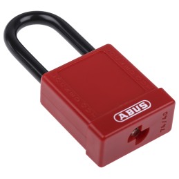 1 pcs - ABUS Key Weatherproof Aluminium, Steel Safety Padlock, 6.5mm Shackle, 38mm Body