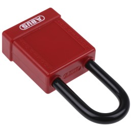 1 pcs - ABUS Key Weatherproof Aluminium, Steel Safety Padlock, 6.5mm Shackle, 38mm Body