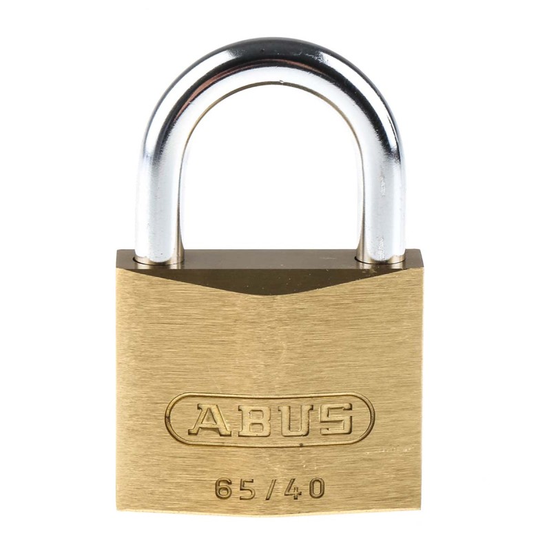 1 pcs - ABUS Key Weatherproof Brass, Steel Padlock, Keyed Alike, 6mm Shackle, 65mm Body