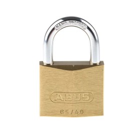 1 pcs - ABUS Key Weatherproof Brass, Steel Padlock, Keyed Alike, 6mm Shackle, 65mm Body