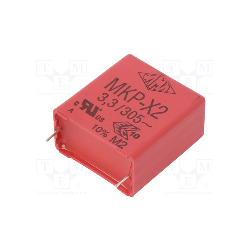 1 pcs x WIMA - MKX2AW43306I00KSSD - Capacitor: polypropylene, 3.3uF, 31.5x17x34.5mm, THT, ±10%, 27.5mm