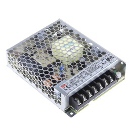 1 pcs - MEAN WELL Switching Power Supply, LRS-100-24, 24V dc, 4.5A, 108W, 1 Output, 120 - 373 V dc, 85 - 264 V ac